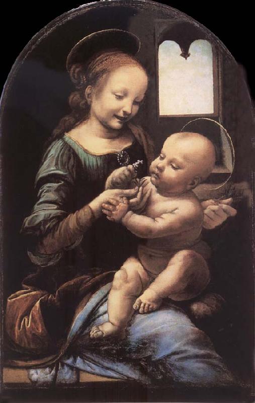 LEONARDO da Vinci The madonna with the Children oil painting image